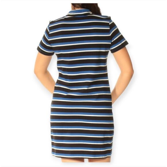 Tommy Hilfiger Women’s Short Sleeve Striped Sheath Polo Dress Size 1X Blue White - Picture 2 of 7